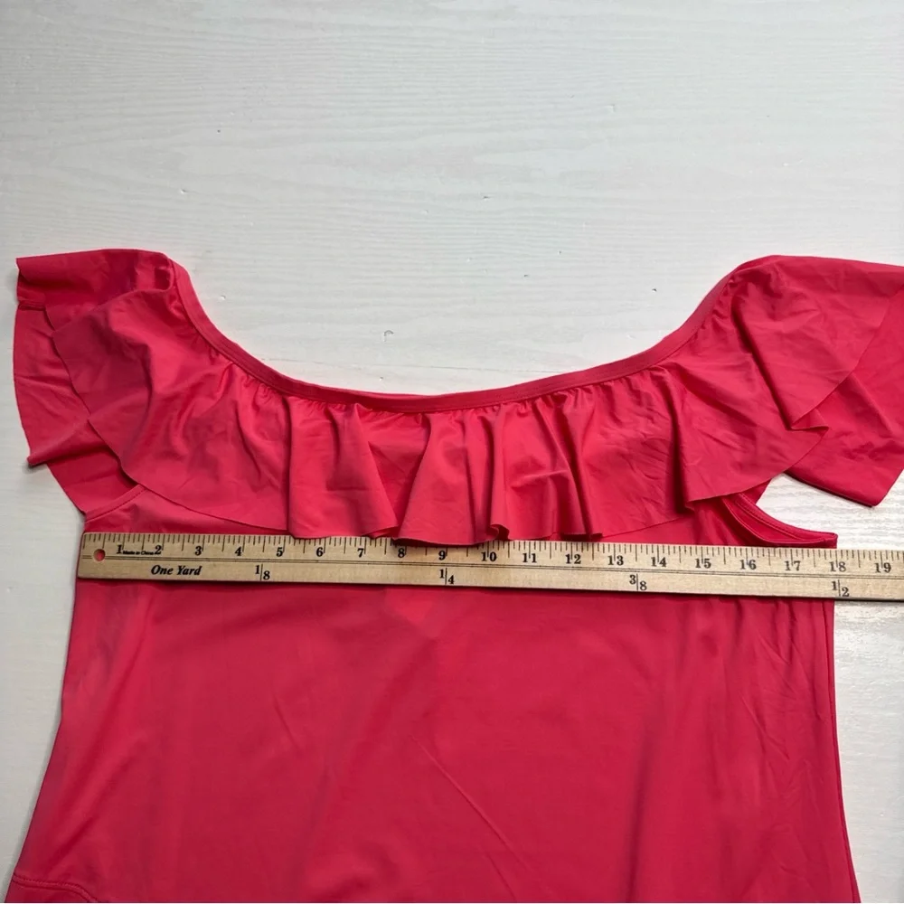 Tommy Bahama Pearl Off The Shoulder Spa Dress Womens Large Pink - Picture 5 of 15